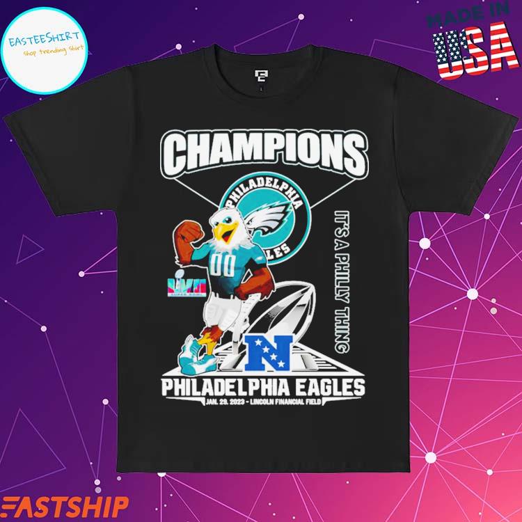 Philadelphia Eagles Lvii Super Bowl Nfc Champions Shirt Ladies T-shirt