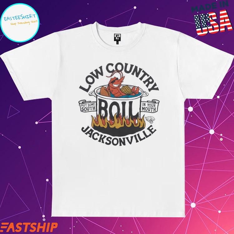 Low country boil put some south in your mouth Jacksonville Jaguars shirt,  hoodie, sweater, long sleeve and tank top