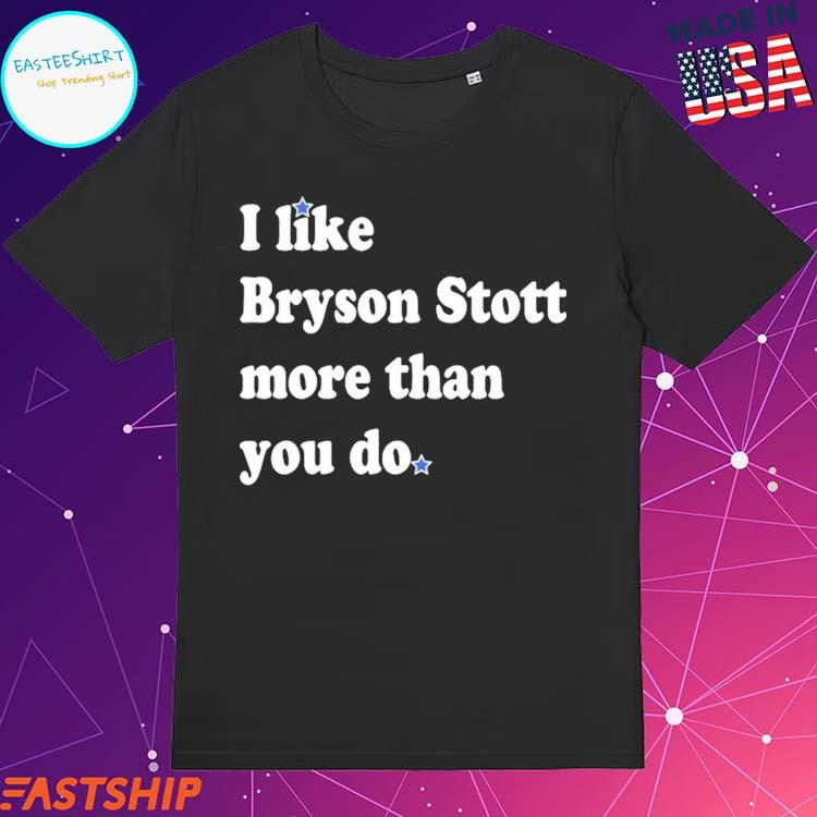 I Like Bryson Stott More Than You Do Tee | Philadelphia Phillies | phillygoat Black Heather / L