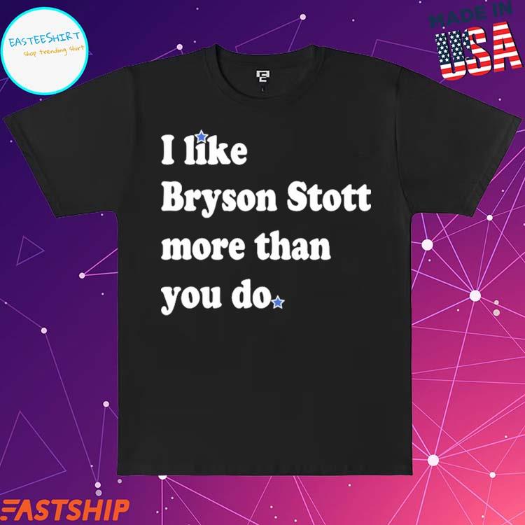 I Like Bryson Stott More Than You Do Tee | Philadelphia Phillies | phillygoat Black Heather / L