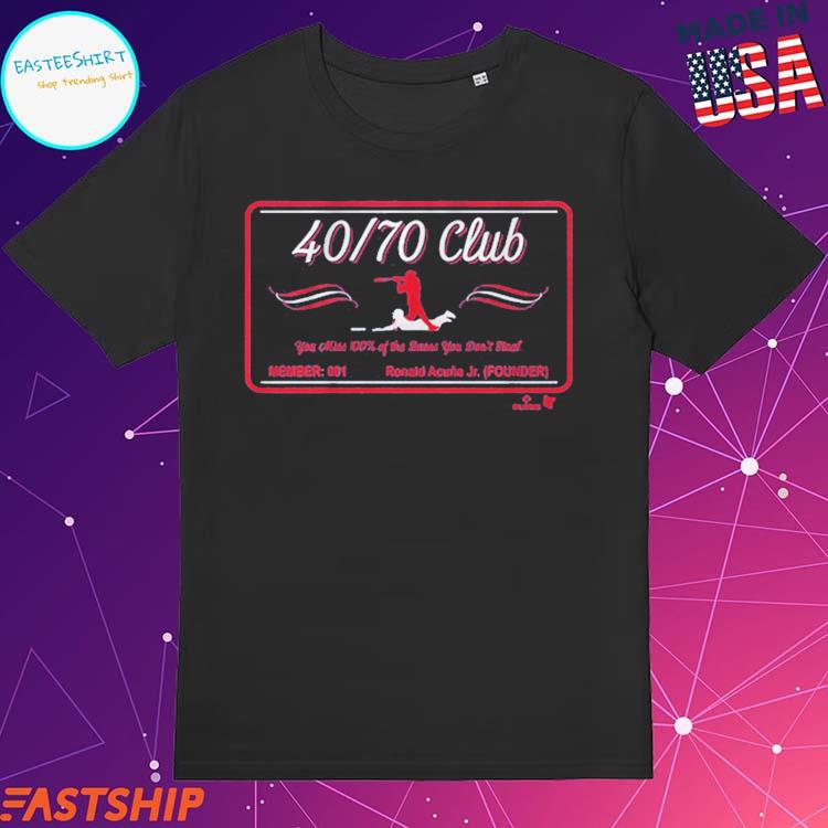 Ronald Acuña Jr 40/70 Club Card Atlanta Shirt - Teeducks