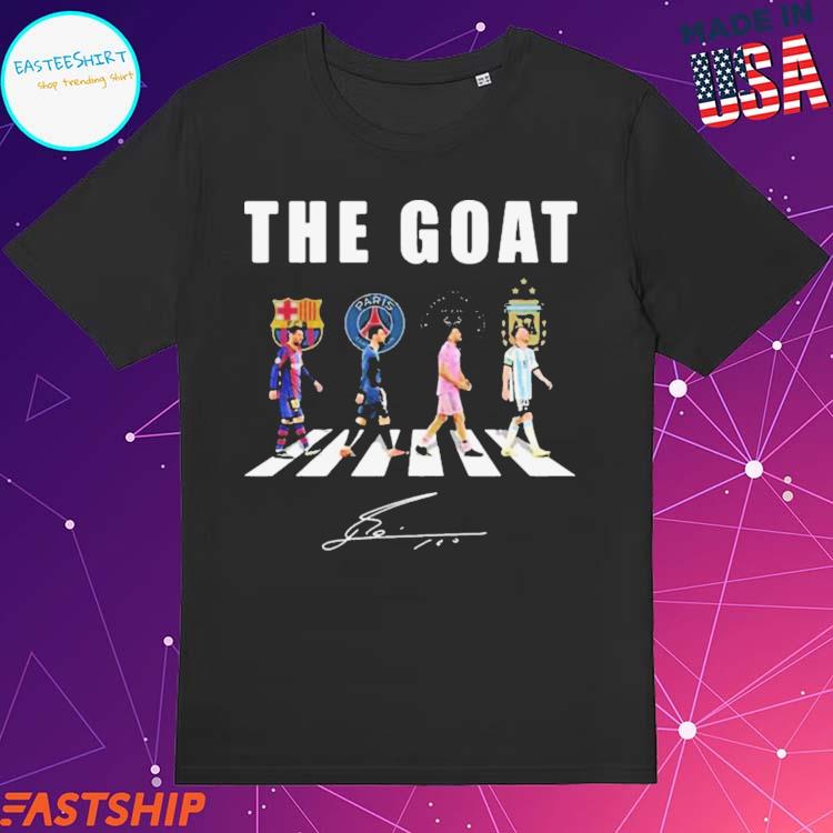 Lionel Messi Graphic T-Shirt M10 GOAT Argentina Jersey Shirt - Ink In Action