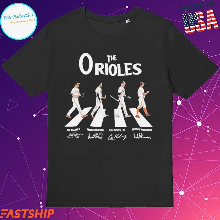 Official the Orioles Walking Abbey Road Signatures T-Shirt, hoodie