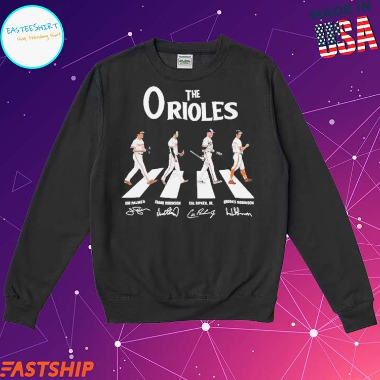 Official The orioles walking abbey road signatures T-shirt, hoodie, tank  top, sweater and long sleeve t-shirt