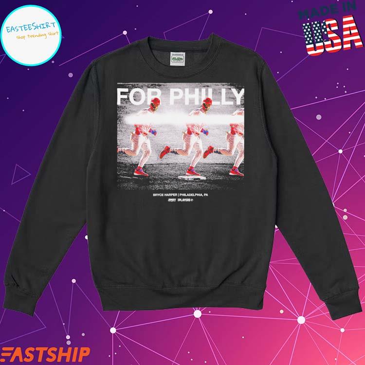  500 LEVEL Bryce Harper Crewneck Sweatshirt - Bryce Harper  Philadelphia Country Flag : Sports & Outdoors