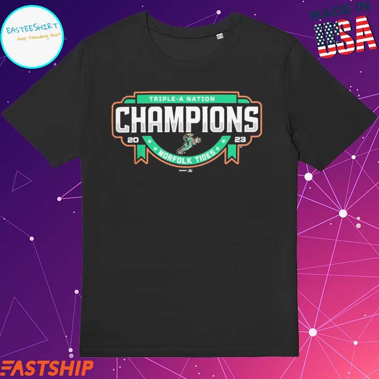 Official norfolk Tides 2023 Youth Triple-A Championship T-Shirts