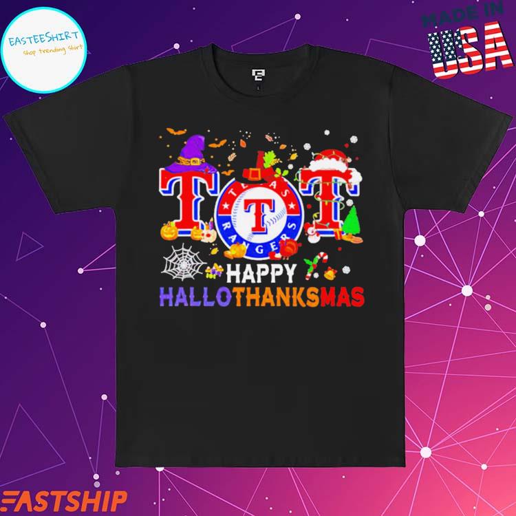 Texas Rangers Happy HalloThanksMas shirt - ABeautifulShirt