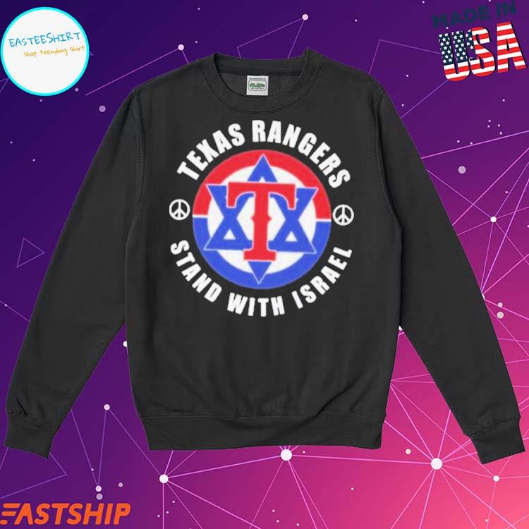Official Texas Rangers Stand With Israel Baseball Shirt, hoodie