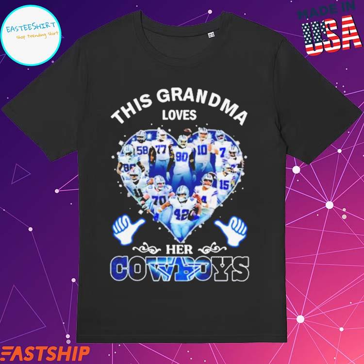 This Grandma Loves Dallas Cowboys Heart Players T-Shirt, hoodie, sweater,  long sleeve and tank top