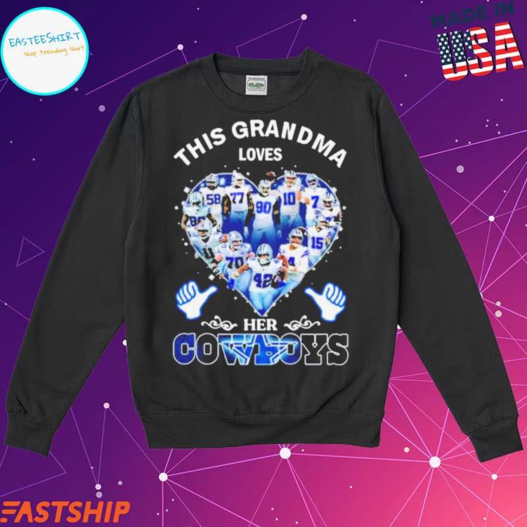 Official This grandma loves Dallas Cowboys heart players T-shirt, hoodie,  tank top, sweater and long sleeve t-shirt