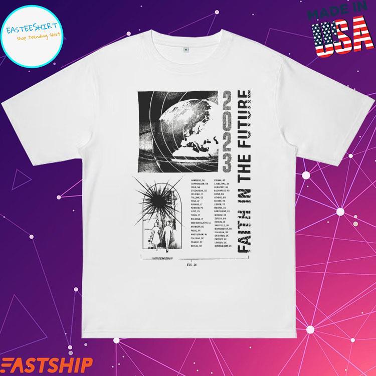 Official 2023 Faith In The Future World Tour Ecru Louis Tomlinson T-shirts