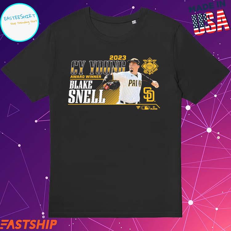 Official blake Snell San Diego Padres 2023 NL Cy Young Award Winner T-Shirts