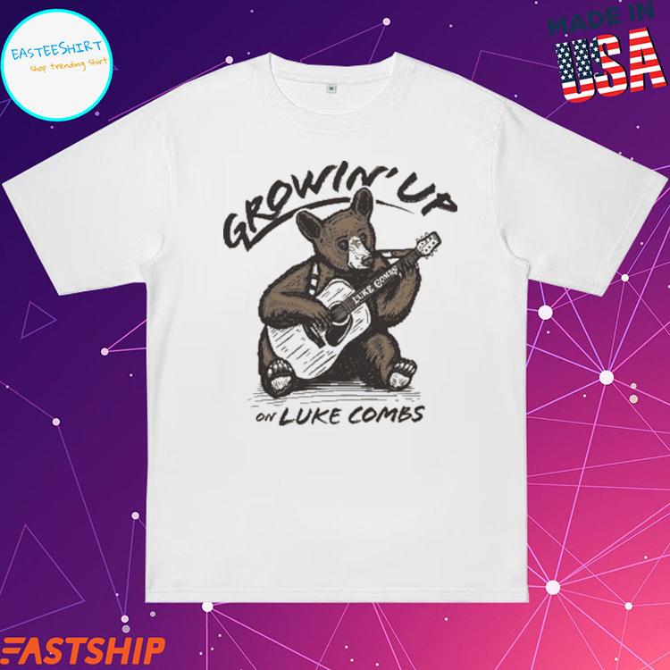 Official growin' Up Guitar Bear On Luke Combs T-shirts