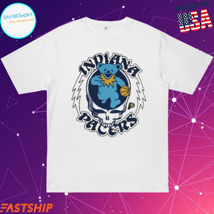 Official indiana Pacers Grateful Dead Bear T-shirts