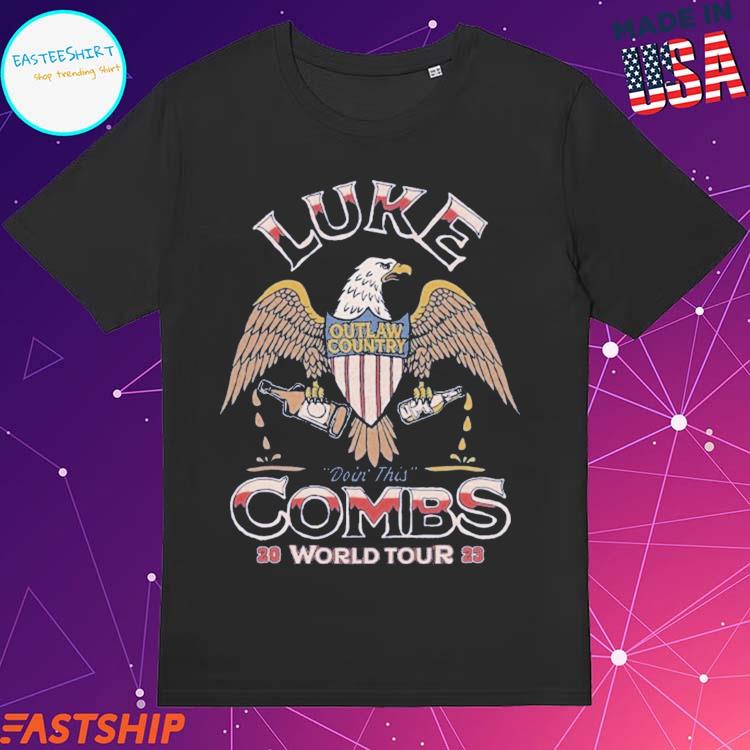 Official luke Combs Eagle Outlaw Country Doin' This World Tour 2023 T-Shirts