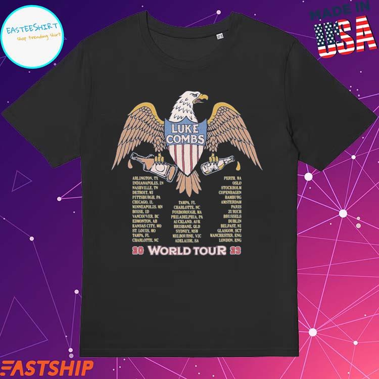 Official luke Combs Eagle World Tour 2023 T-Shirts