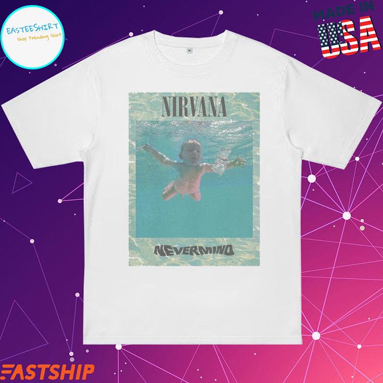 Official nirvana Nevermind Ripple Overlay T-Shirts