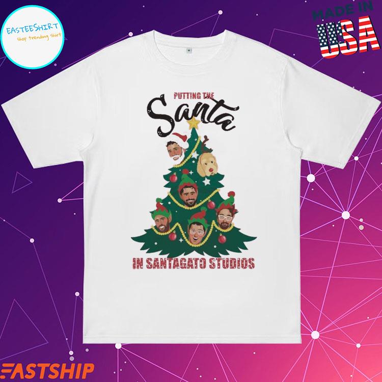 Official putting The Santa In Santagato Studios T-shirts