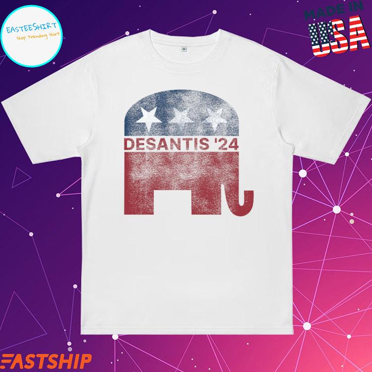 Official ron Desantis 2024 For President Republican Elephant T-Shirt