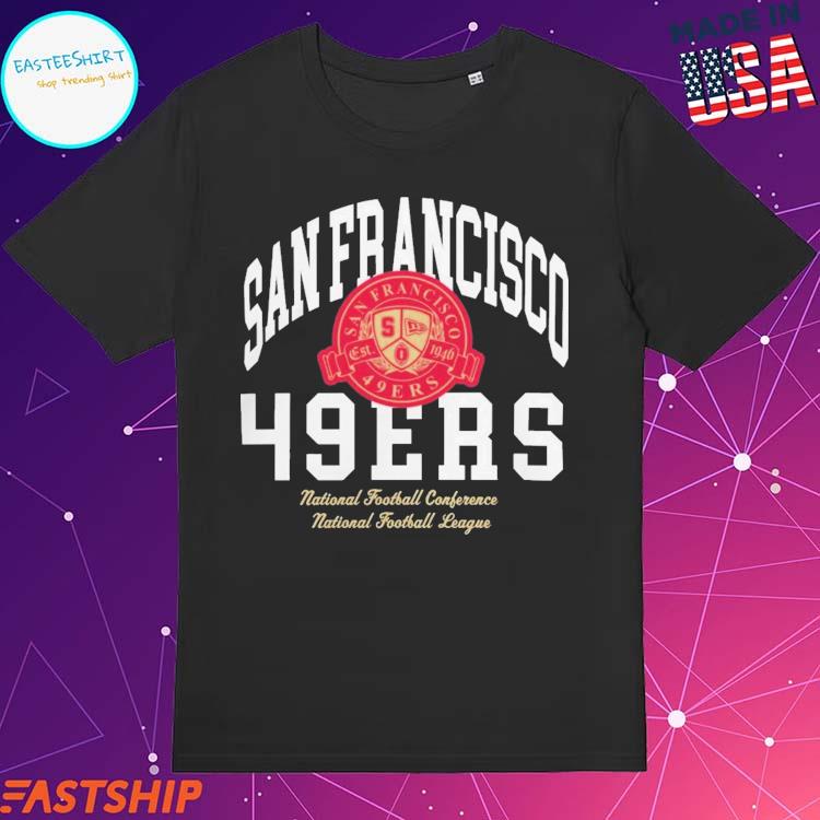 Official san Francisco 49Ers Letterman Classic National Football Conference National Football League T-Shirts