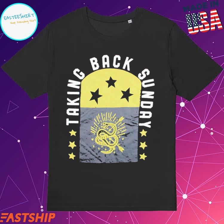 Official taking Back Sunday Star Flag T-shirts