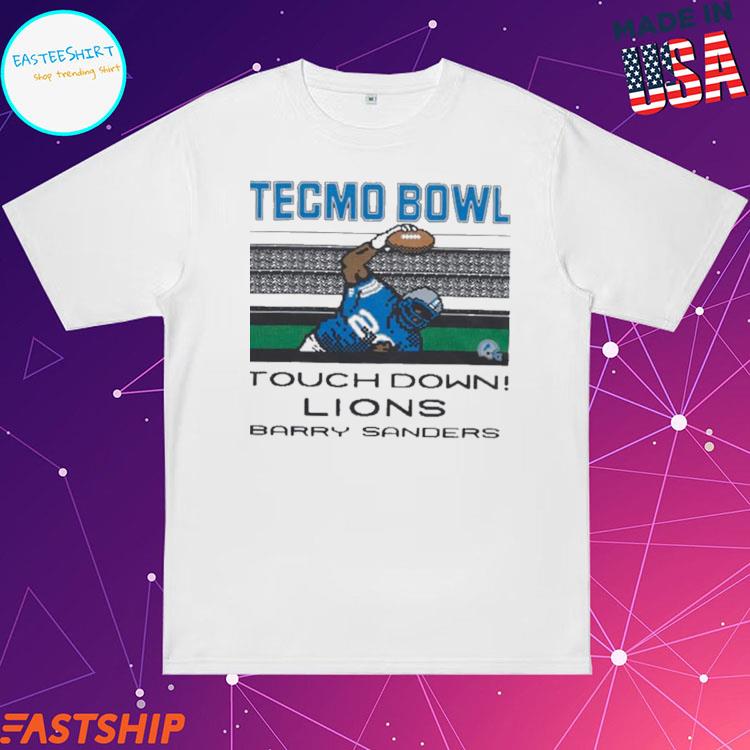 Official tecmo Bowl Lions Barry Sanders T-Shirts