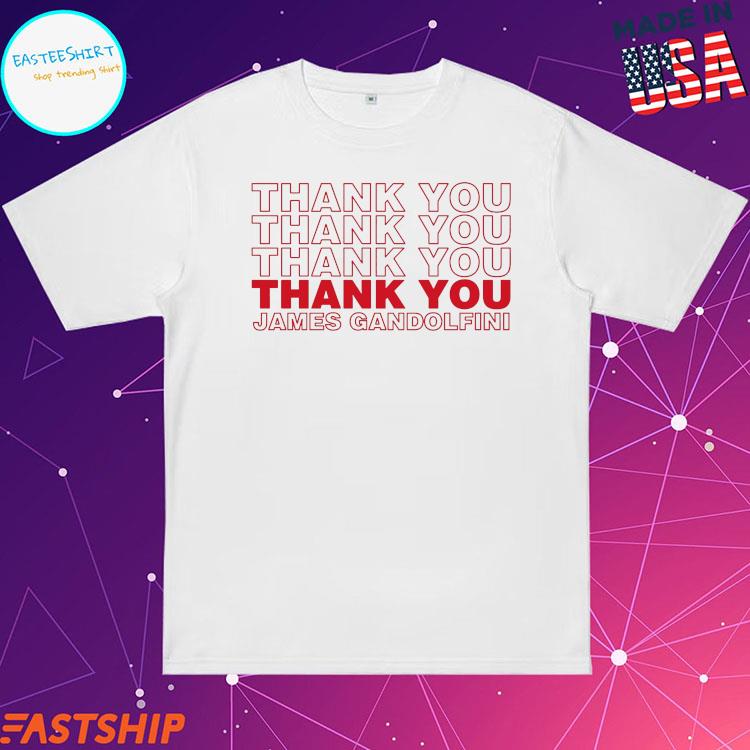 Official thank You James Gandolfini T-shirts
