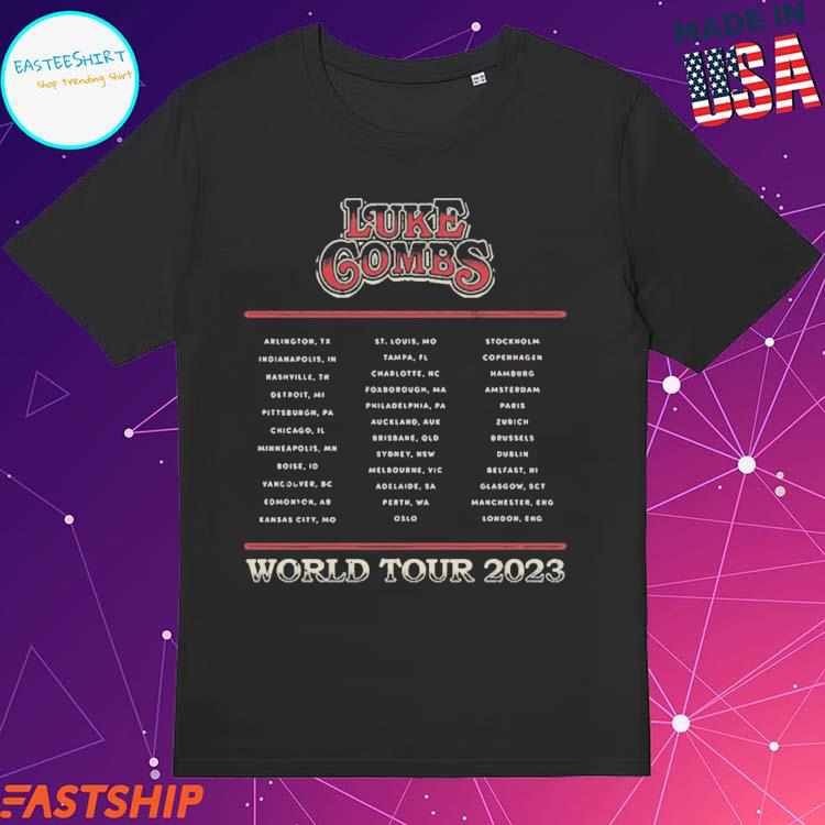 Official world Tour 2023 Luke Combs T-Shirt