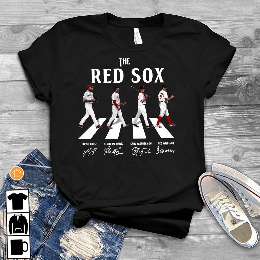 The Red Sox Abbey Road signatures shirt, hoodie, sweater, long
