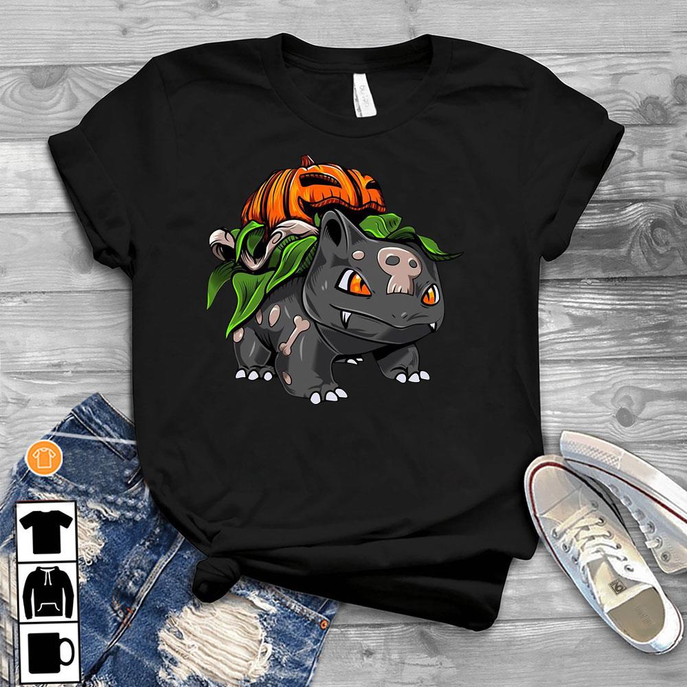 Pokemon Bulbasaur Pumpkin Halloween Shirt hoodie tank top