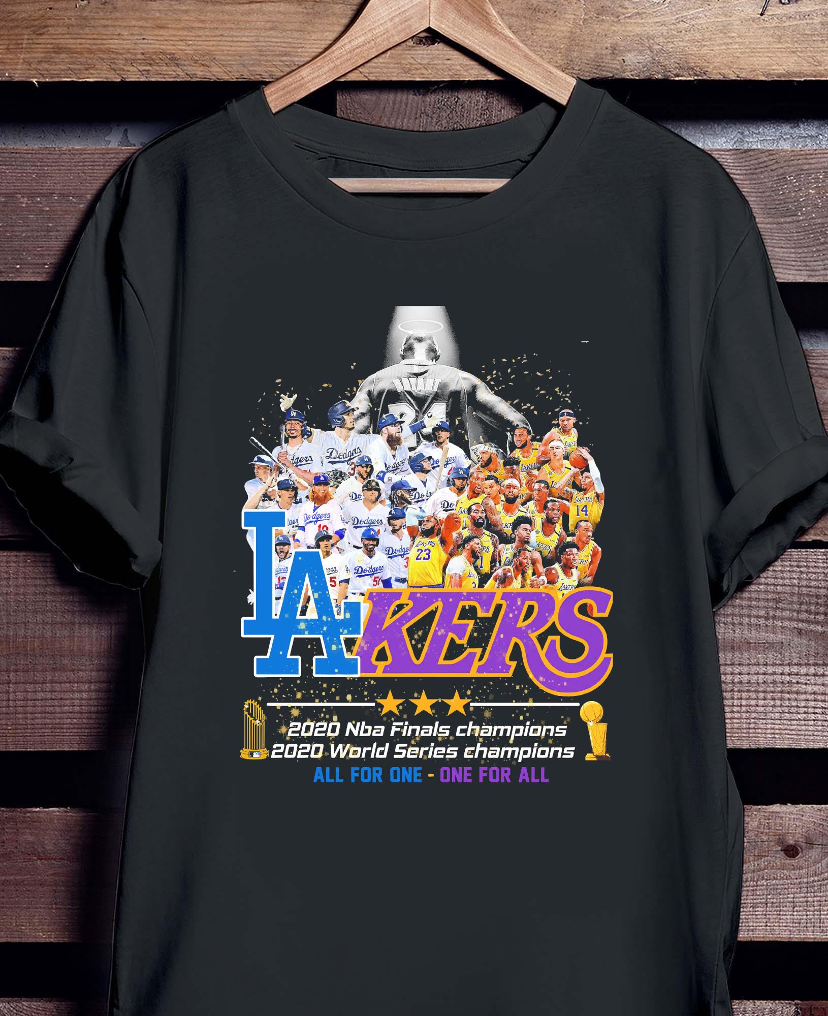 dodgers lakers championship shirt