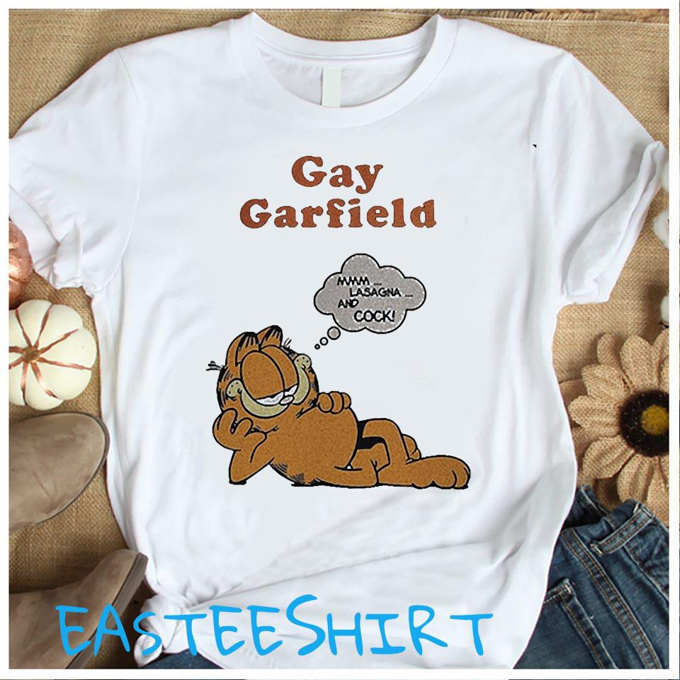 Gay Garfield Mmm Lasagna And Cock Shirt - Bring Your Ideas